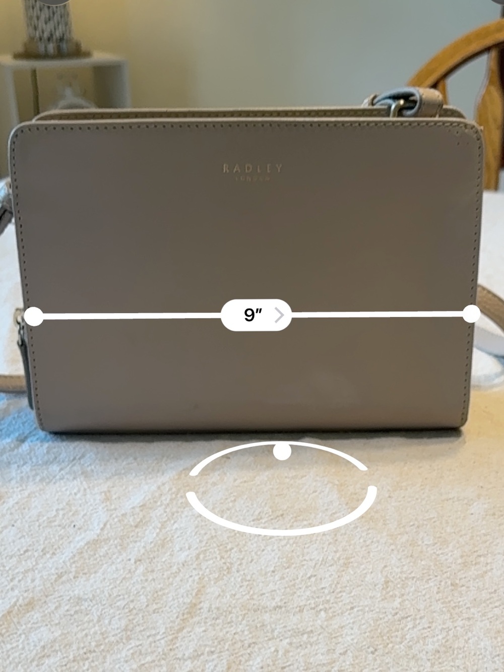RADLEY LONDON Taupe Leather Crossbody Bag - Picture 7 of 8